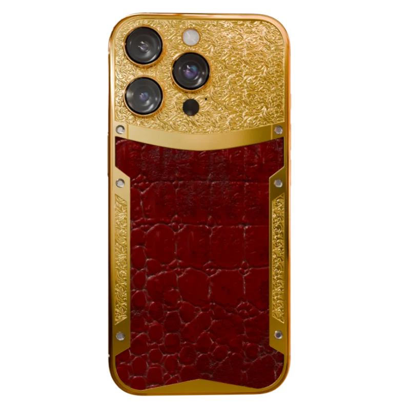 Brown Croc Supreme iPhone 16 Pro and Pro Max