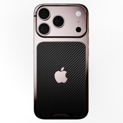 Rose Gold Carbon iPhone 17 back.webp